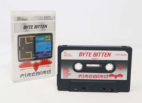 Vintage 1980s Spectrum 48K Byte Bitten Cassette Tape Video Game