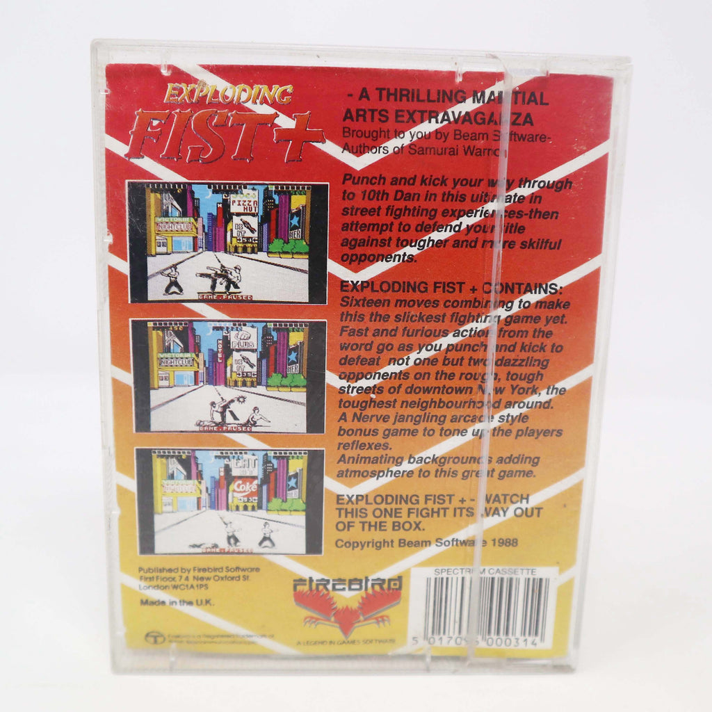 80s Exploding Target Box Vintage 1988 80s Spectrum Exploding Fist + Cassette Tape Video Game ...