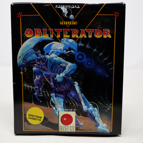 Vintage Spectrum 48K Psynosis Presents Obliterator Cassette Tape Video Game