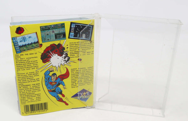 Vintage 1988 80s Spectrum Superman The Man Of Steel Cassette Tape Video Game