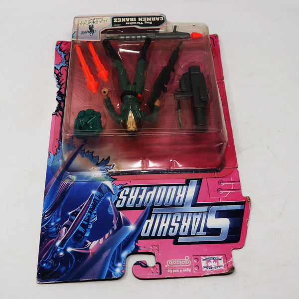 Vintage 1997 90s Galoob Toys Starship Troopers Bug Thrasher Carmen Ibanez 5.5" Action Figure With Firing Rocket Launcher No. 22934 MOC Carded Sealed Rare