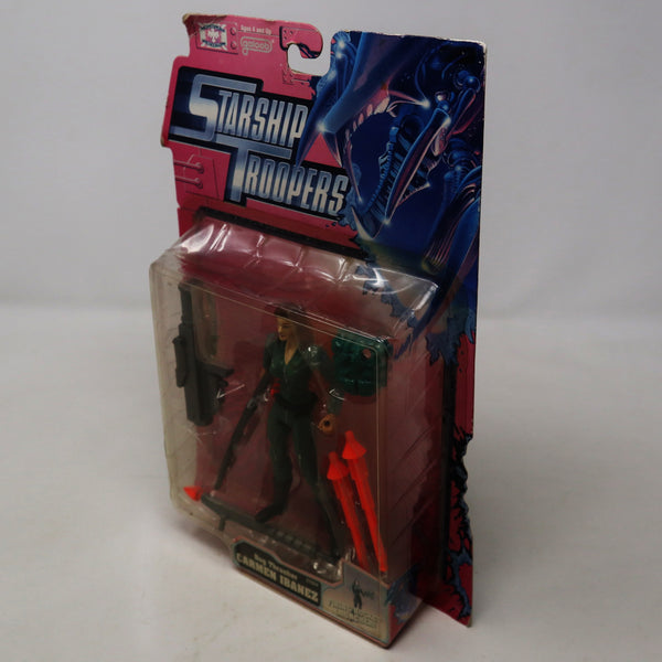 Vintage 1997 90s Galoob Toys Starship Troopers Bug Thrasher Carmen Ibanez 5.5" Action Figure With Firing Rocket Launcher No. 22934 MOC Carded Sealed Rare