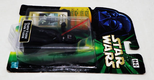 Vintage 1990s Kenner Hasbro Star Wars The Power Of The Force POTF Darth Vader Action Figure + Episode I Flashback Photo Carded MOC Sealed Retro