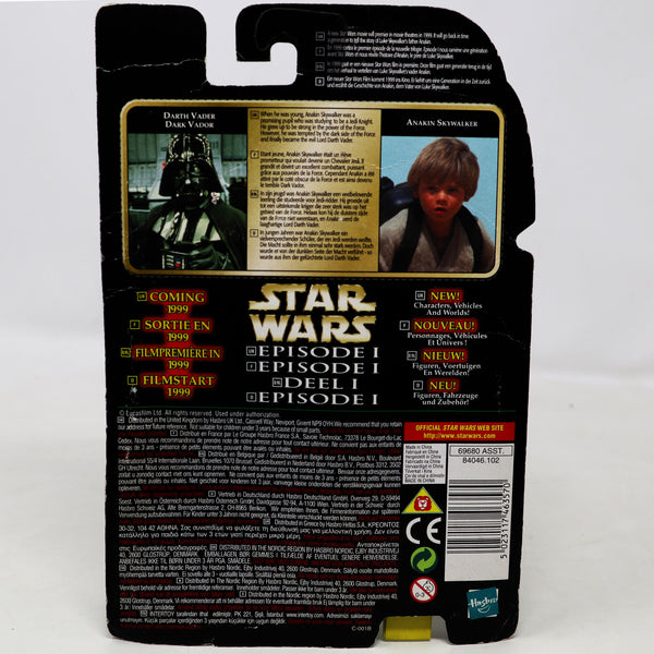 Vintage 1990s Kenner Hasbro Star Wars The Power Of The Force POTF Darth Vader Action Figure + Episode I Flashback Photo Carded MOC Sealed Retro