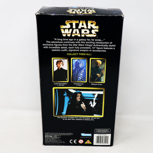 Vintage 1998 90s Kenner Hasbro Star Wars Action Collection Emperor Palpatine 12" Figure Boxed Rare Retro