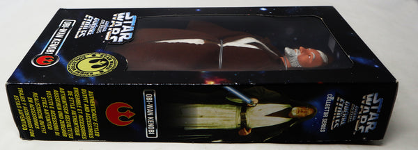 Vintage 1997 90s GiGi Tonka Kenner Star Wars Collector Series Obi-Wan Kenobi Fully Poseable 12" Action Figure Mint Boxed Sealed MISB Retro