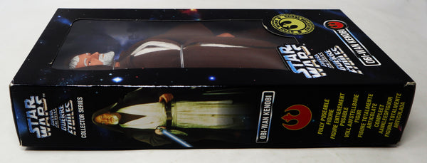 Vintage 1997 90s GiGi Tonka Kenner Star Wars Collector Series Obi-Wan Kenobi Fully Poseable 12" Action Figure Mint Boxed Sealed MISB Retro