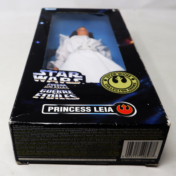 Vintage 1997 90s Hasbro Kenner Star Wars Collector Series Princess Leia Fully Poseable 12" Action Figure Boxed Retro