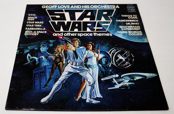 Vintage 1978 70s MFP Music For Pleasure Geoff Love And His Orchestra - Star Wars And Other Space Themes Compilation 12" LP Album Vinyl Record UK Version Stage & Screen