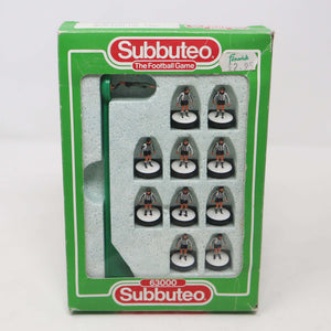 Vintage Subbuteo 63000 The Football Game Table Soccer Players Team Set Newcastle Dunfermline Paok 8 Boxed