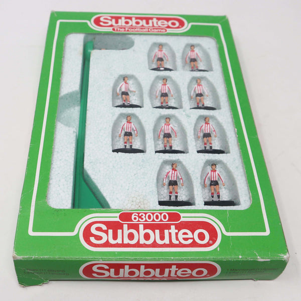 Vintage Subbuteo 63000 The Football Game Table Soccer Players Team Set Sunderland Atletico Bilbao 440 Boxed