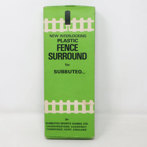 Vintage Subbuteo The Football Game Table Soccer C108 Interlocking Plastic Fence Surround Accessories Set Boxed Retro