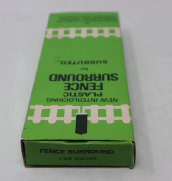 Vintage Subbuteo The Football Game Table Soccer C108 Interlocking Plastic Fence Surround Accessories Set Boxed Retro