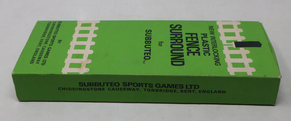 Vintage Subbuteo The Football Game Table Soccer C108 Interlocking Plastic Fence Surround Accessories Set Boxed Retro