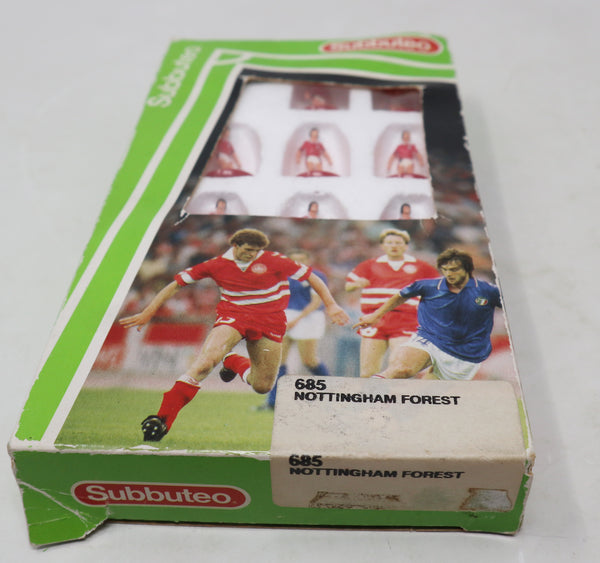 Vintage Subbuteo 63000 The Football Game Table Soccer Players Team Set Nottingham Forrest 685 Boxed Retro