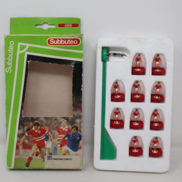 Vintage Subbuteo 63000 The Football Game Table Soccer Players Team Set Nottingham Forrest 685 Boxed Retro