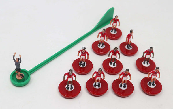 Vintage 1995 90s Hasbro Subbuteo The Football Game Table Soccer Players Team Set The F.A. Premiere League Manchester United Boxed