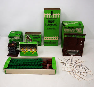 Vintage Waddington Games Subbuteo The Football Game Table Soccer Score Recorder C115 TV Tower C110 6 Ball Boys C.134 Plastic Fence Surround C108 Boxed Lot Bundle