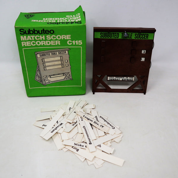 Vintage Waddington Games Subbuteo The Football Game Table Soccer Score Recorder C115 TV Tower C110 6 Ball Boys C.134 Plastic Fence Surround C108 Boxed Lot Bundle