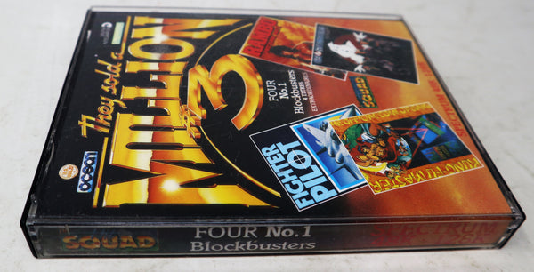 Vintage 1980s Spectrum 48K 128K Ocean They Sold A Million III 3 Cassette Tape Video Game (Fighter Pilot, Kung-Fu Master, Rambo First Blood Part II 2 & Ghostbusters) Retro