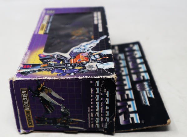 Vintage 1984 80s Hasbro Takara Transformers G1 Insecticon Kickback Action Figure Robot Boxed Retro
