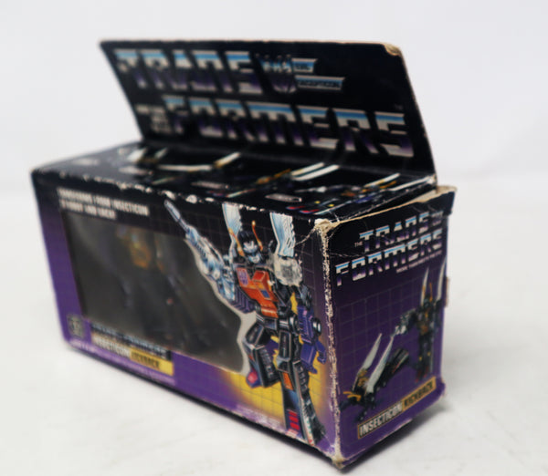 Vintage 1984 80s Hasbro Takara Transformers G1 Insecticon Kickback Action Figure Robot Boxed Retro