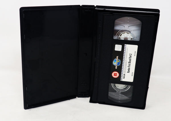 Vintage 2001 Universal Pictures Rambo First Blood Part II 2 Pal VHS (Video Home System) Tape Sylvester Stallone