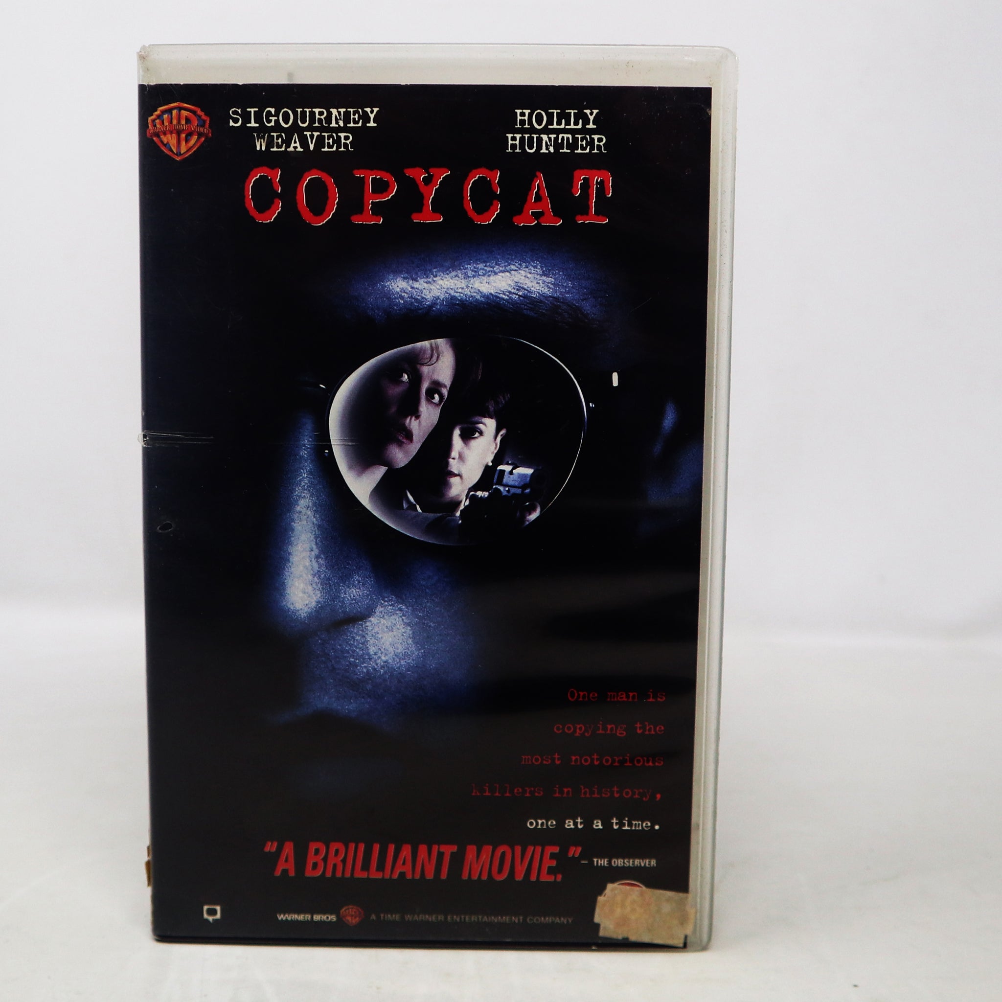Vintage 1996 90s Sigouney Weaver Holly Hunter Copycat VHS Video Home System Tape Rare Big Box Blockbuster Ex-Rental PAL Version Thriller