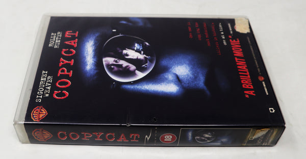 Vintage 1996 90s Sigouney Weaver Holly Hunter Copycat VHS Video Home System Tape Rare Big Box Blockbuster Ex-Rental PAL Version Thriller