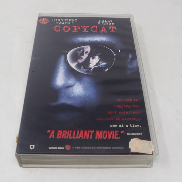 Vintage 1996 90s Sigouney Weaver Holly Hunter Copycat VHS Video Home System Tape Rare Big Box Blockbuster Ex-Rental PAL Version Thriller