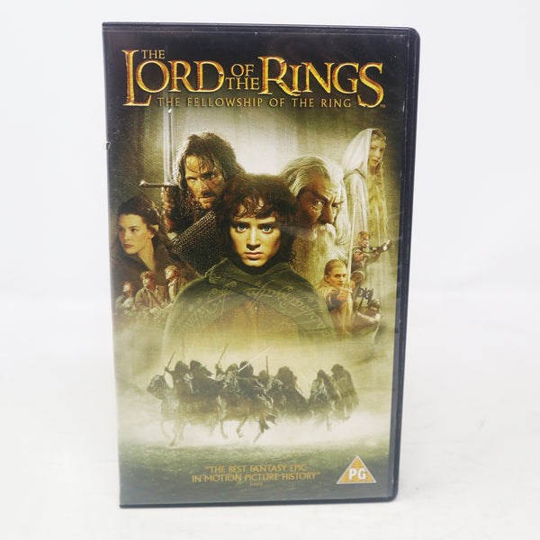 Vintage 2001 New Line Cinema The Lord Of The Rings The Fellowship Of The Ring Pal VHS (Video Home System) Tape Retro
