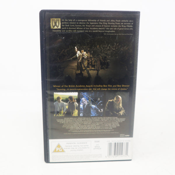 Vintage 2001 New Line Cinema The Lord Of The Rings The Fellowship Of The Ring Pal VHS (Video Home System) Tape Retro