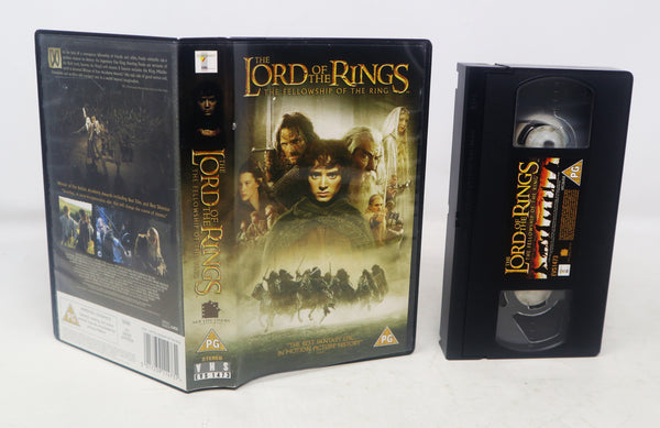Vintage 2001 New Line Cinema The Lord Of The Rings The Fellowship Of The Ring Pal VHS (Video Home System) Tape Retro