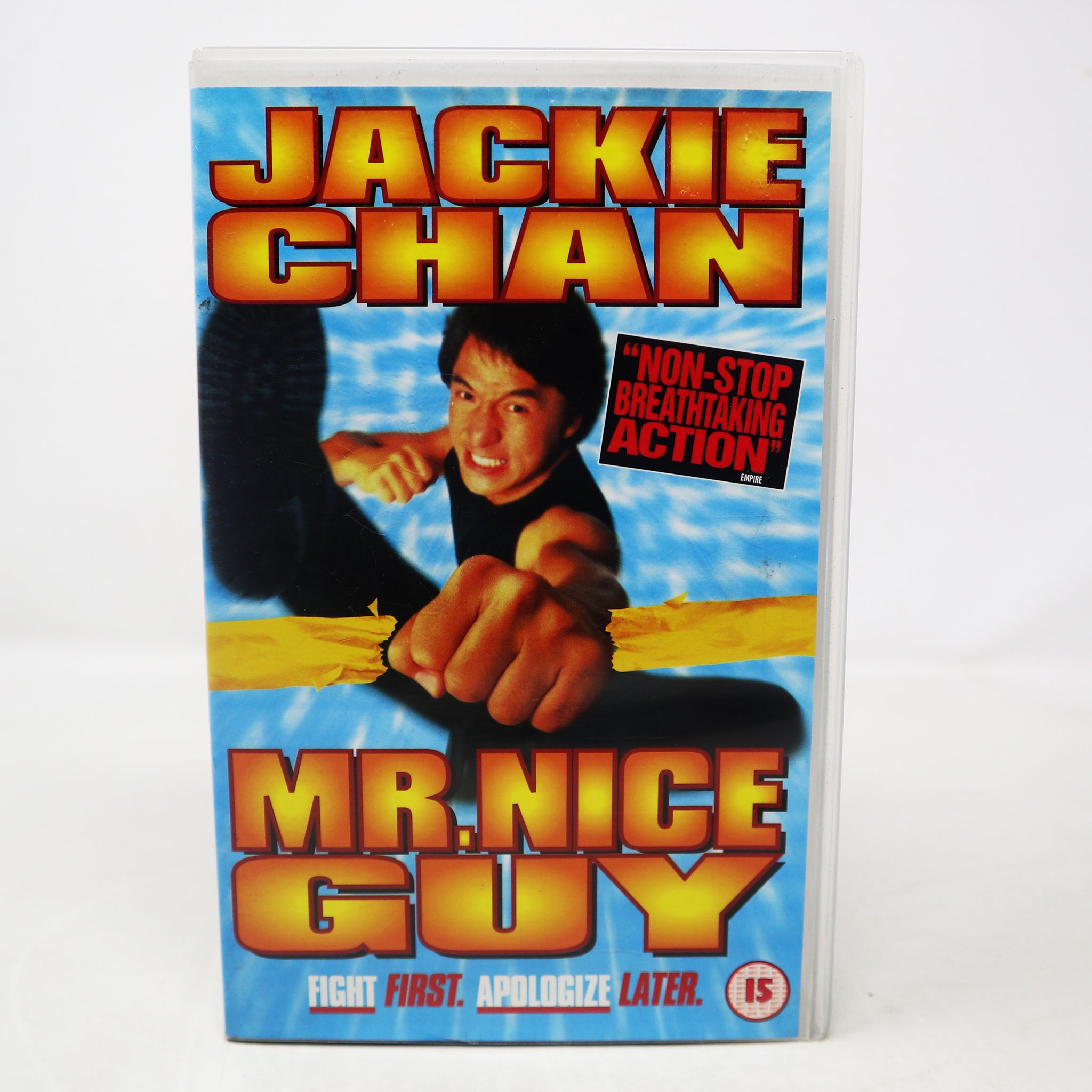 Vintage Jackie Chan Mr. Nice Guy VHS Video Home System Tape Rare Big Box PAL Sample Promo Version Martial Arts