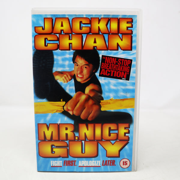 Vintage Jackie Chan Mr. Nice Guy VHS Video Home System Tape Rare Big Box PAL Sample Promo Version Martial Arts