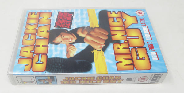 Vintage Jackie Chan Mr. Nice Guy VHS Video Home System Tape Rare Big Box PAL Sample Promo Version Martial Arts