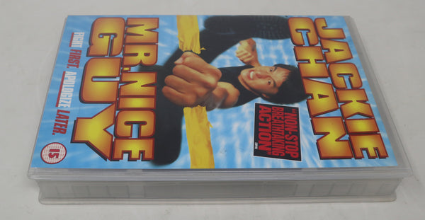 Vintage Jackie Chan Mr. Nice Guy VHS Video Home System Tape Rare Big Box PAL Sample Promo Version Martial Arts