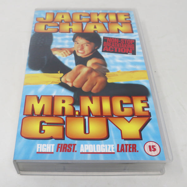 Vintage Jackie Chan Mr. Nice Guy VHS Video Home System Tape Rare Big Box PAL Sample Promo Version Martial Arts