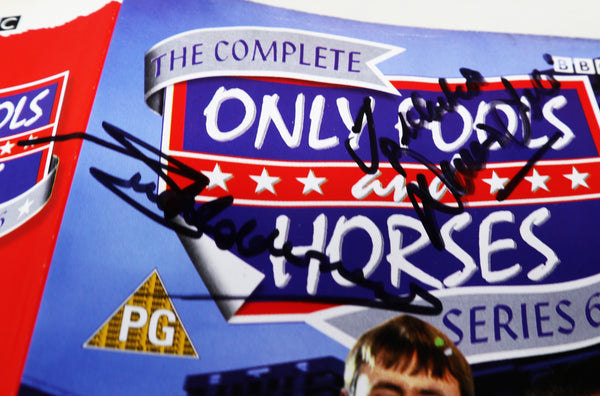 Vintage 1999 90s BBC The Complete Only Fools And Horses Series 6 PAL VHS (Video Home System) Tape Signed By Sue Holderness (Marlene) John Challis (Boycie) + Unknown ? Cast Member Rare Retro