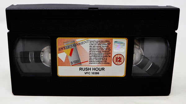 Jackie Chan Chris Tucker Rush Hour VHS Video Home System Tape Rare Big Box Version Rare Blockbuster Video Ex-Rental Martial Arts