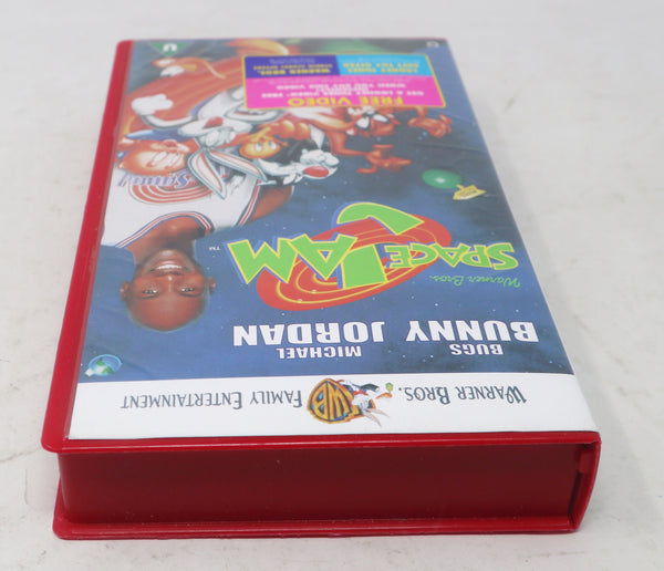 Vintage 1997 90s Warner Bros. Space Jam Pal VHS (Video Home System) Tape Michael Jordan Bugs Bunny Retro