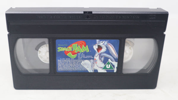Vintage 1997 90s Warner Bros. Space Jam Pal VHS (Video Home System) Tape Michael Jordan Bugs Bunny Retro