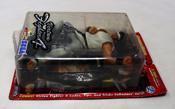 Vintage 2002 JoyRide Studios Sega Virtua Fighter 4 Akira Collectable Action Figure With Display Base MOC Carded Partly Sealed Retro