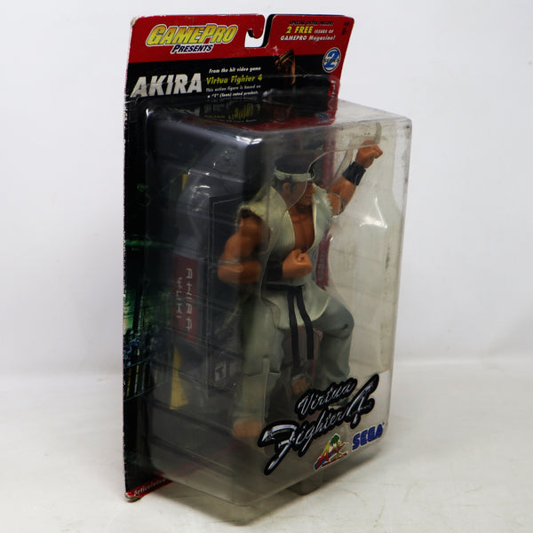 Vintage 2002 JoyRide Studios Sega Virtua Fighter 4 Akira Collectable Action Figure With Display Base MOC Carded Partly Sealed Retro