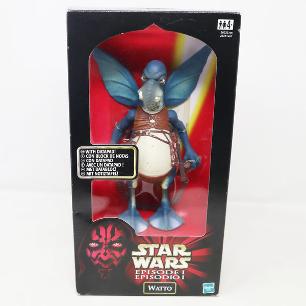 Vintage 1999 90s Hasbro Star Wars Episode I Action Collection Watto Fully Poseable 12" Action Figure With Datapad Boxed Sealed Retro