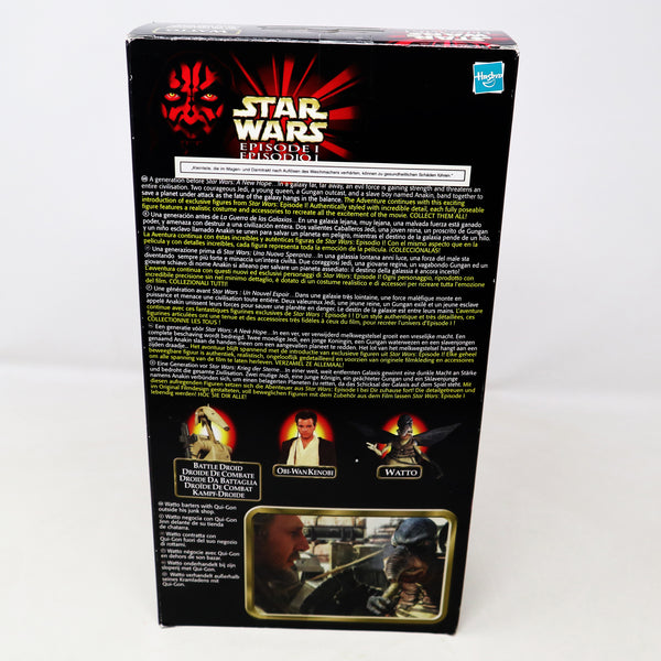 Vintage 1999 90s Hasbro Star Wars Episode I Action Collection Watto Fully Poseable 12" Action Figure With Datapad Boxed Sealed Retro