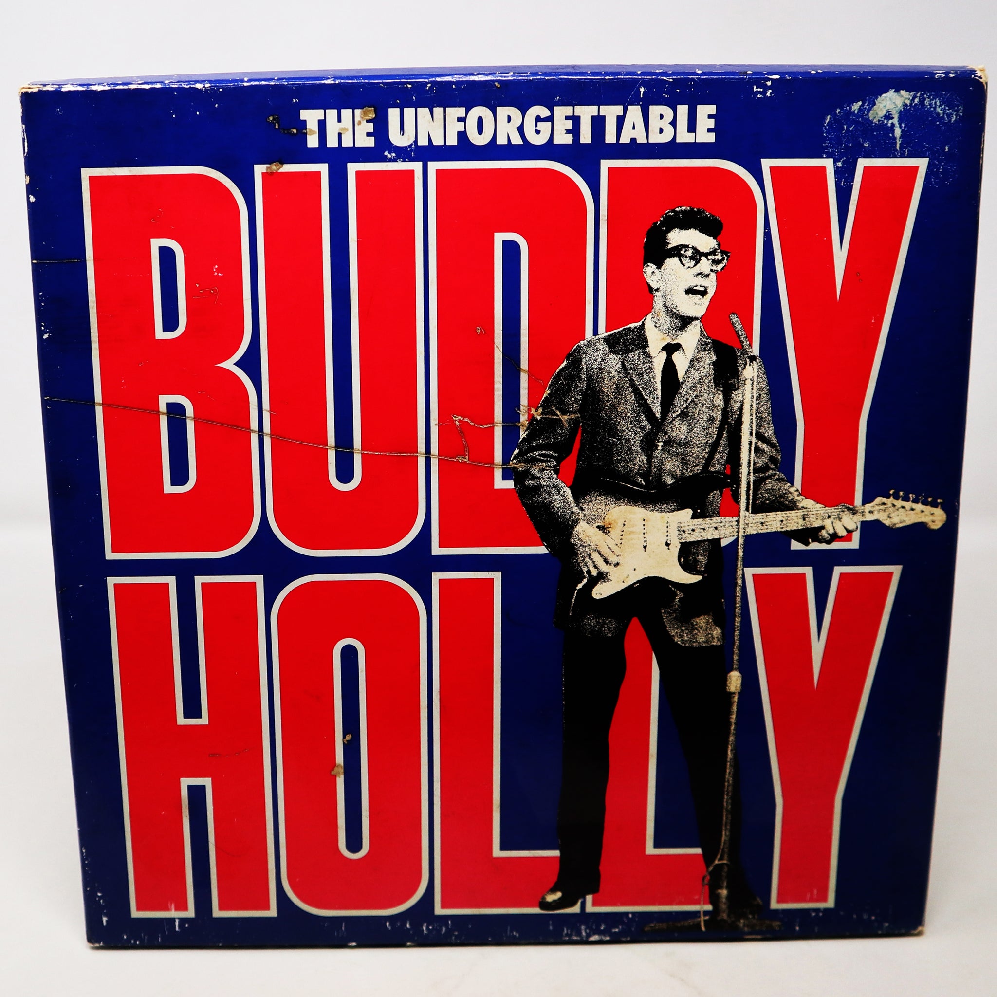 Vintage 1986 80s Reader's Digest Buddy Holly - The Unforgettable Buddy Holly 4 x LP Album Vinyl Record Compilation Limited Edition Boxset Boxed Rare