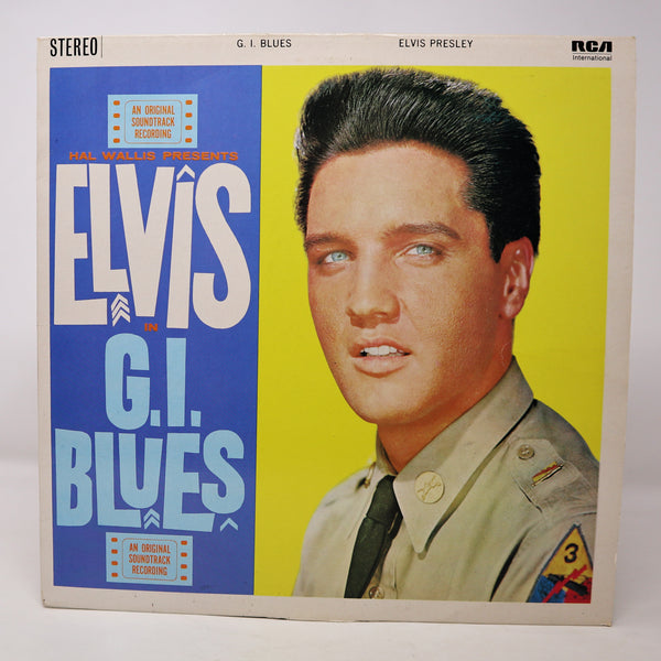 Vintage 1981 80s RCA International Elvis Presley - G.I. Blues An Original Soundtrack Recording 12" LP Album Vinyl Record Stereo Reissue UK