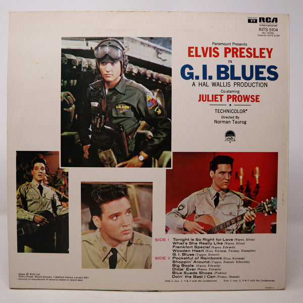 Vintage 1981 80s RCA International Elvis Presley - G.I. Blues An Original Soundtrack Recording 12" LP Album Vinyl Record Stereo Reissue UK