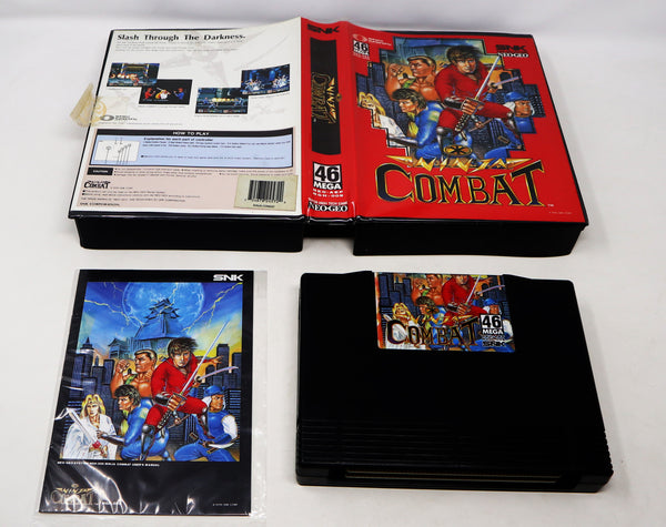 Vintage 1990 90s SNK Neo-Geo AES Ninja Combat 46 MEGA Super High Tech Fighting Video Game Japan Rare